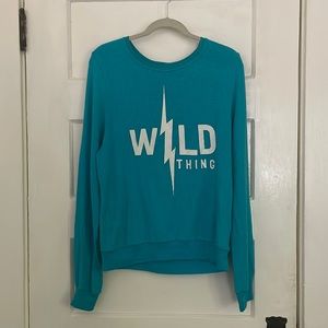 Wild fox Wild Thing Pullover in Aqua